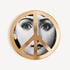 FORNASETTI Wall plate Tema e Variazioni n.405 UNITED FOR PEACE white/black/gold PTVZ405FOR22ORO