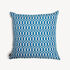 FORNASETTI Outdoor cushion Losanghe turquoise/white PILL057E60FOR22TUR