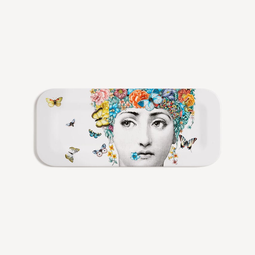 FORNASETTI Tray Fior di Lina Multicolour C21Y800FOR21MUL
