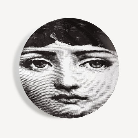 FORNASETTI Wall plate Tema e Variazioni n.54 White/Black PTV054XFOR21BIA