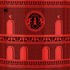 FORNASETTI Tall Console Facciata Quattrocentesca red/black M41Y200FOR21ROS