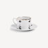 FORNASETTI Tea cup Tema e Variazioni Serratura white/black/gold P39Z305FOR21ORO