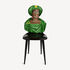 FORNASETTI Chair Moro green Multicolour M28Y256FOR21VER