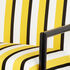 FORNASETTI Outdoor Sofa Rigato yellow/white/black DIV396MNEFOR22GIA