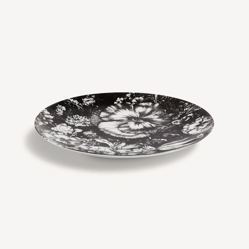 FORNASETTI Wall plate Tema e Variazioni n.315 White/Black PTV315XFOR21BIA