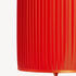 FORNASETTI Paralume cilindrico plissè Rosso PAR008FOR21ROS