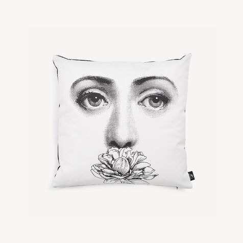 FORNASETTI Cushion Tema e Variazioni n. 393 White/Black PILLTV007FOR21BIA