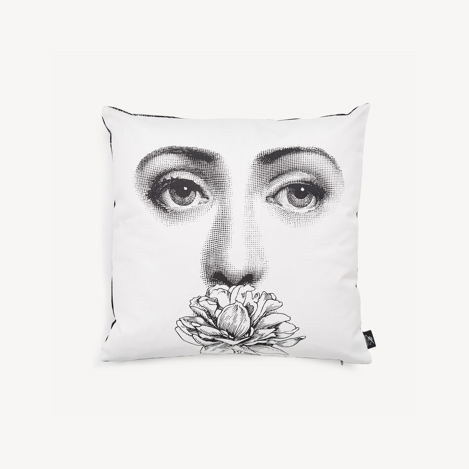 FORNASETTI Cushion Tema e Variazioni n. 393 White/Black PILLTV007FOR21BIA