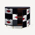 FORNASETTI Small cabinet polyhedric Kiss Red/White/Black M38Y005POFOR24ROS