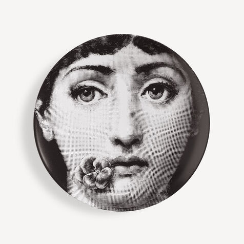 FORNASETTI Wall plate Tema e Variazioni n.137 White/Black PTV137XFOR20BIA