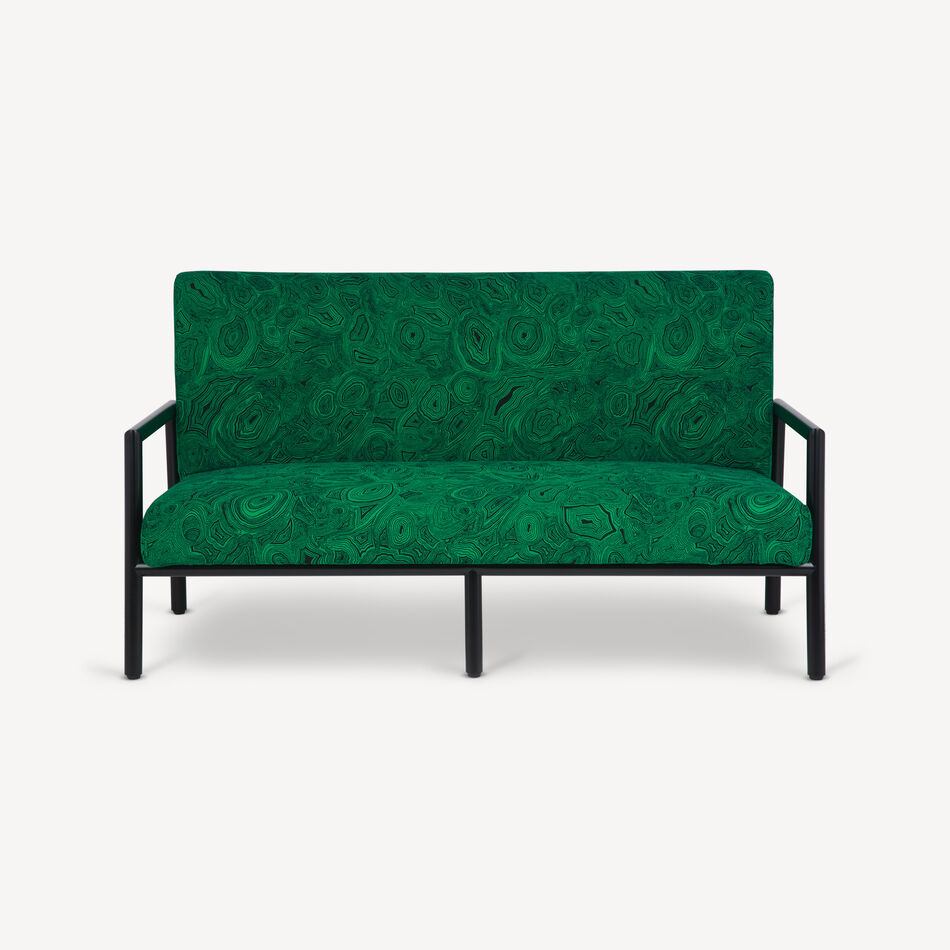 FORNASETTI Outdoor Sofa Malachite Green/Black DIV102MNEFOR22VER