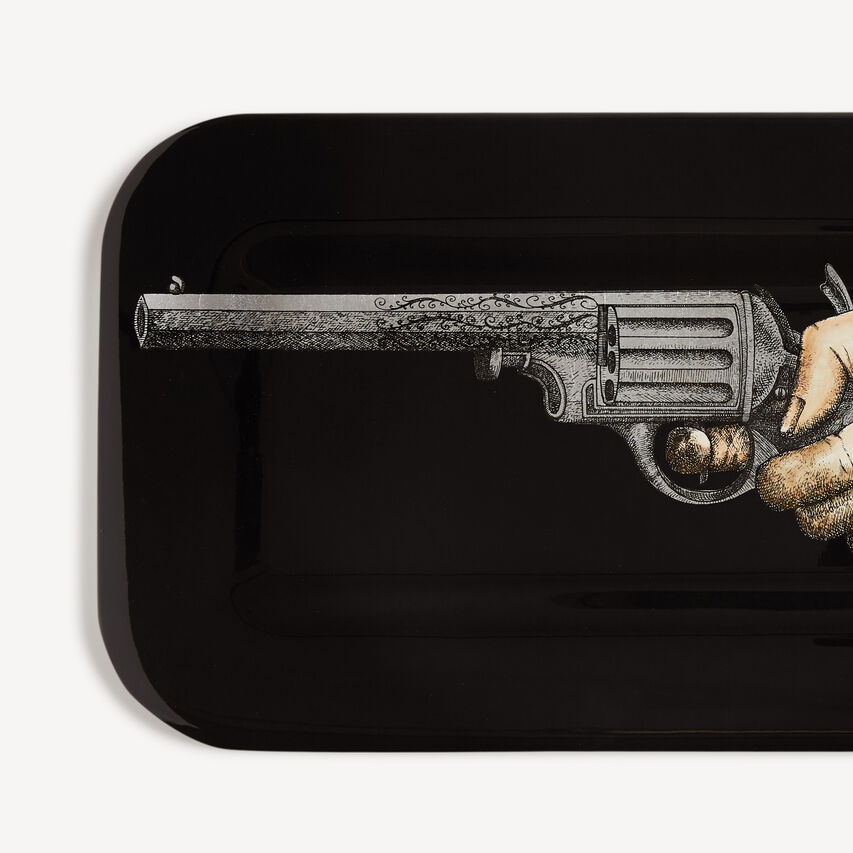 FORNASETTI Tray Braccio con Pistola Multicolour C21Y154FOR21NER