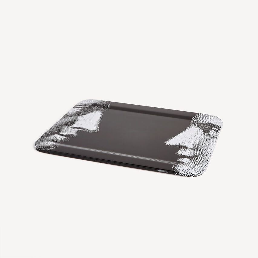 FORNASETTI Tray Profili White/Black C24X213FOR23NER