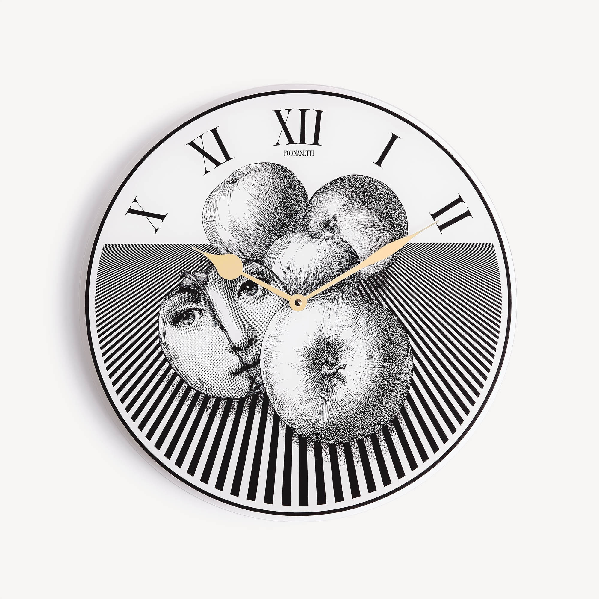Clock Tema e Variazioni n. 390 in White/Black | Fornasetti®