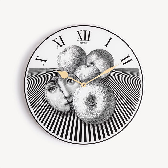 Shop Fornasetti Clock Tema E Variazioni N. 390 In White/black