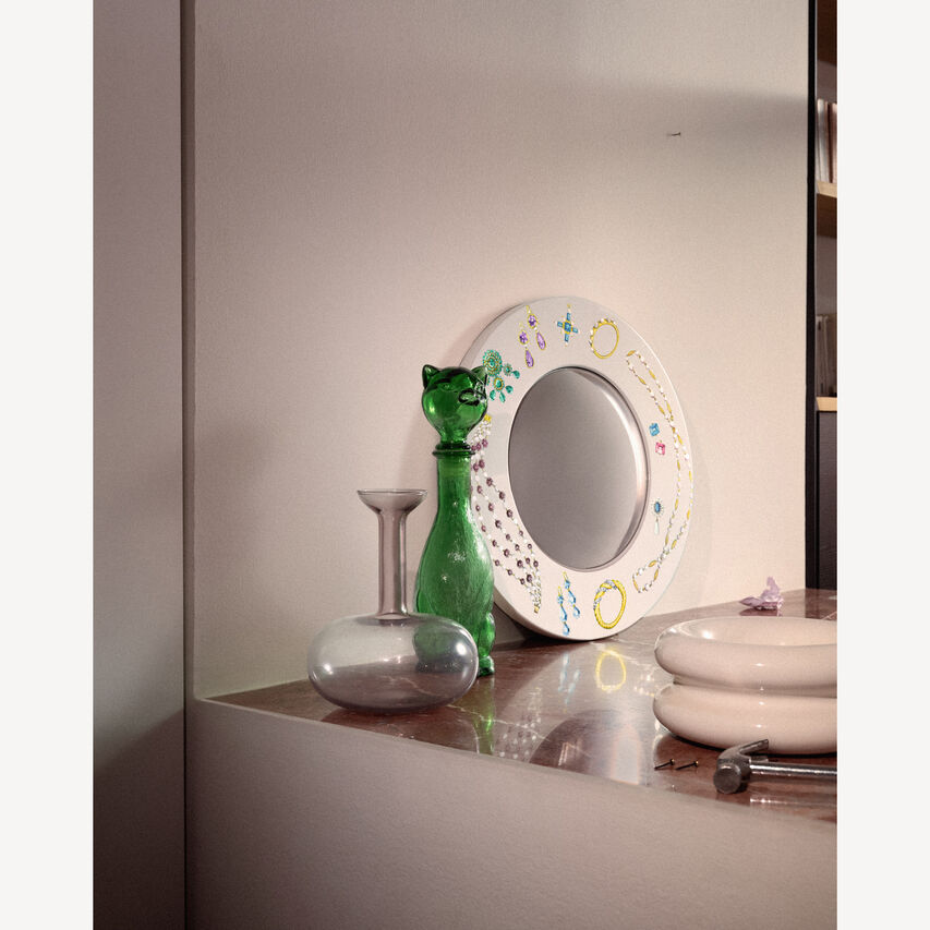 FORNASETTI Frame with convex mirror Gioielli Multicolour C39Y181FOR21BIA