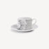 FORNASETTI Tea cup Solitario white/black P39X900FOR21BIA