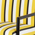 FORNASETTI Outdoor Armchair Rigato yellow/white/black POL396MNEFOR22GIA