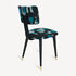 FORNASETTI Upholstered chair Bottiglie Cocktail Black/White/Light Blue M66Y692POFOR24NER