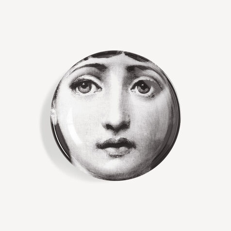 FORNASETTI Ashtray Tema e Variazioni n.1 White/Black P23X311FOR21BIA