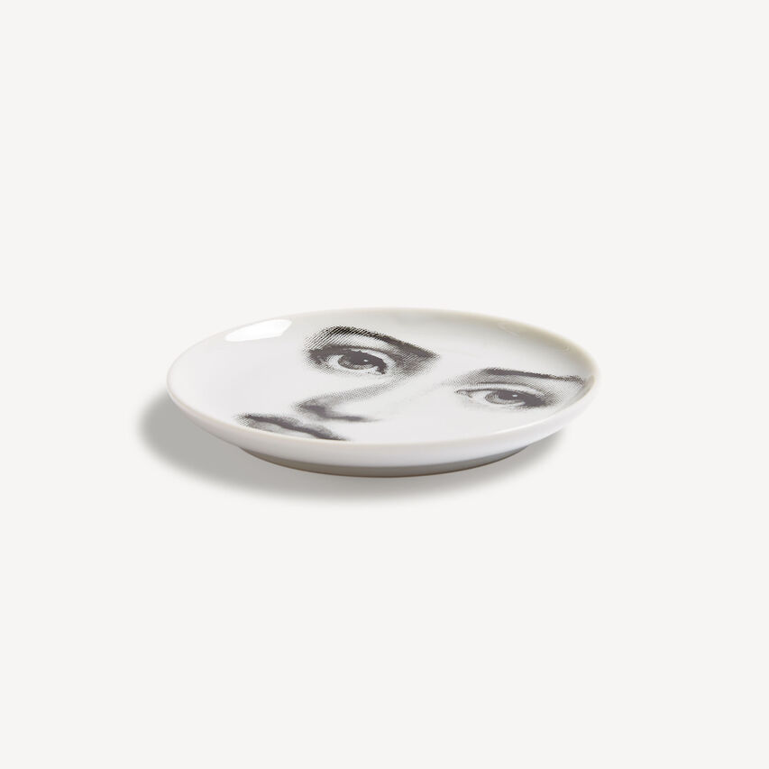 FORNASETTI Coaster Tema e Variazioni n.6 White/Black P17X006FOR21BIA