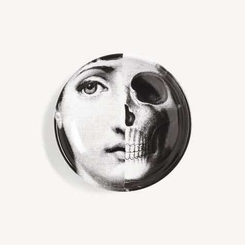 FORNASETTI Ashtray Tema e Variazioni n.288 White/Black P23X330FOR21BIA