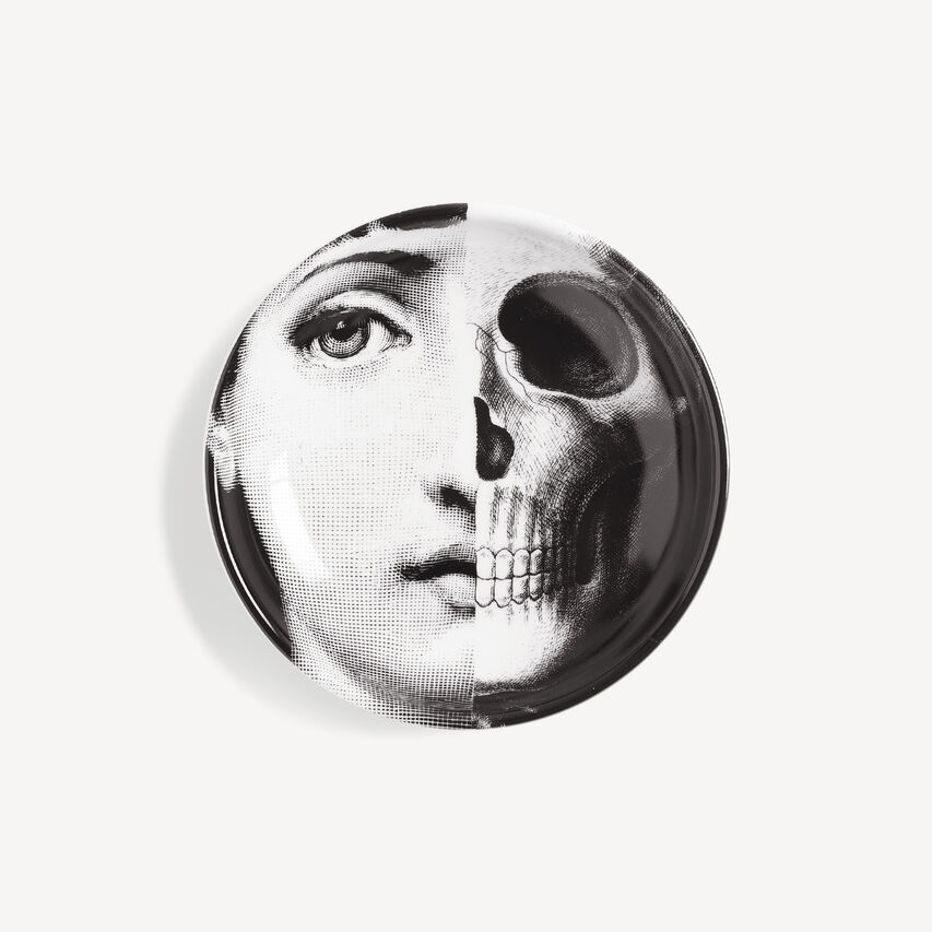 FORNASETTI Ashtray Tema e Variazioni n.288 White/Black P23X330FOR21BIA