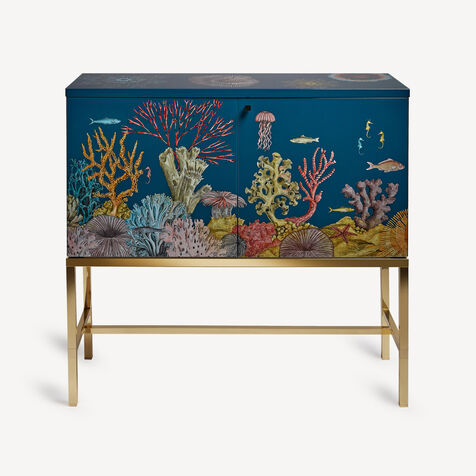 FORNASETTI Raised sideboard Fondo marino Multicolour M42Y190BFOR21MUL
