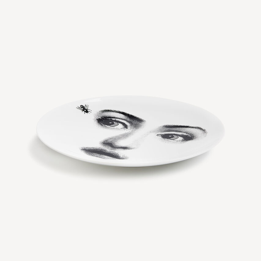 FORNASETTI Wall plate Tema e Variazioni n.364 White/Black PTV364XFOR21BIA