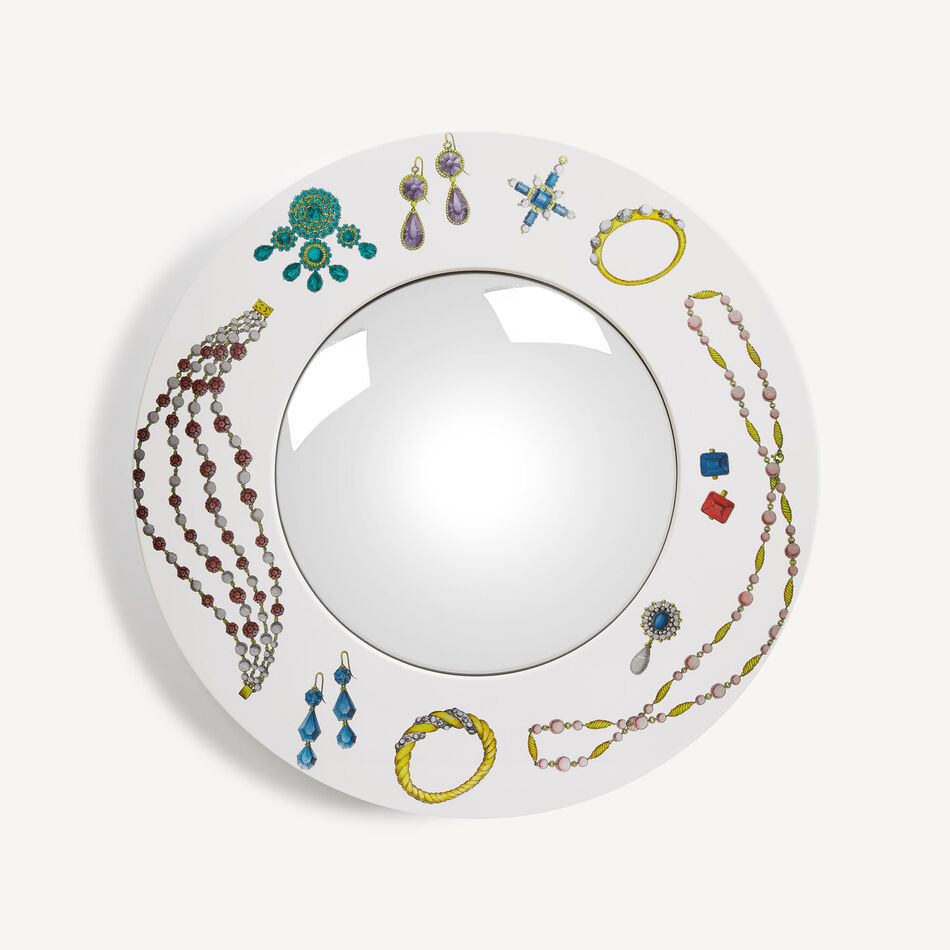 FORNASETTI Frame with convex mirror Gioielli Multicolour C39Y181FOR21BIA