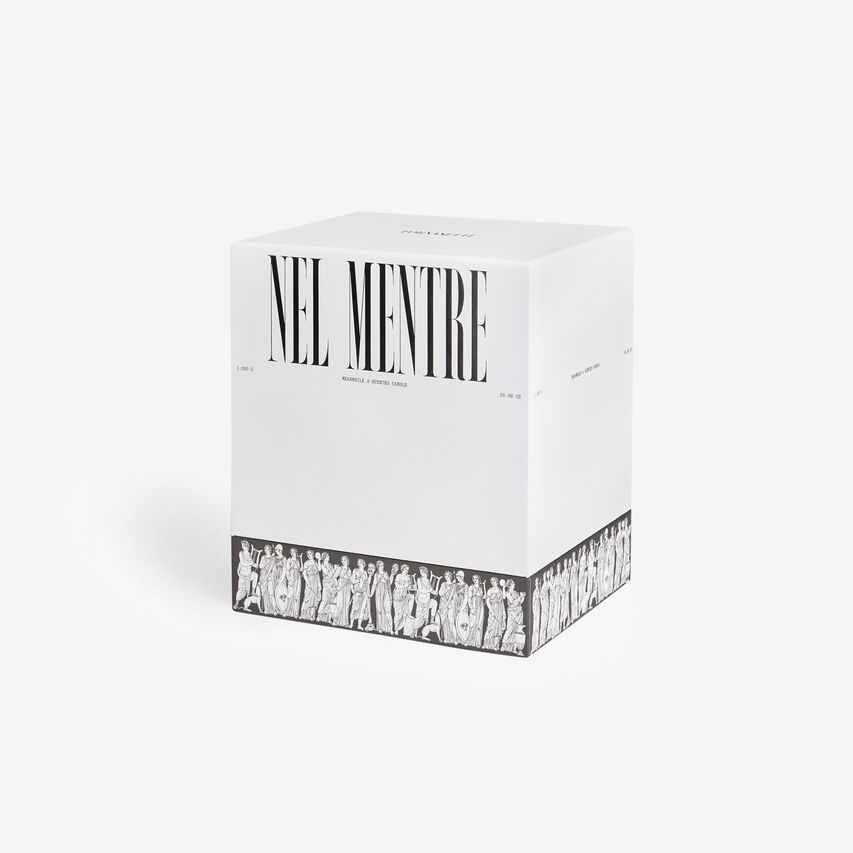 FORNASETTI NEL MENTRE Scented Candle - Reperti Décor - Immaginazione Fragrance Gold/White/Red FPB358YIMFOR24ORO