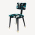 FORNASETTI Upholstered chair Bottiglie Cocktail Black/White/Light Blue M66Y692POFOR24NER
