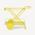 FORNASETTI Rectangular food trolley yellow C52E002FOR22GIA