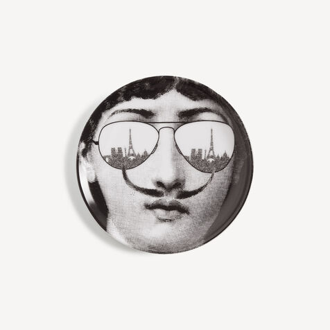 FORNASETTI Coaster Tema e Variazioni n.373 White/Black P17X373FOR21BIA