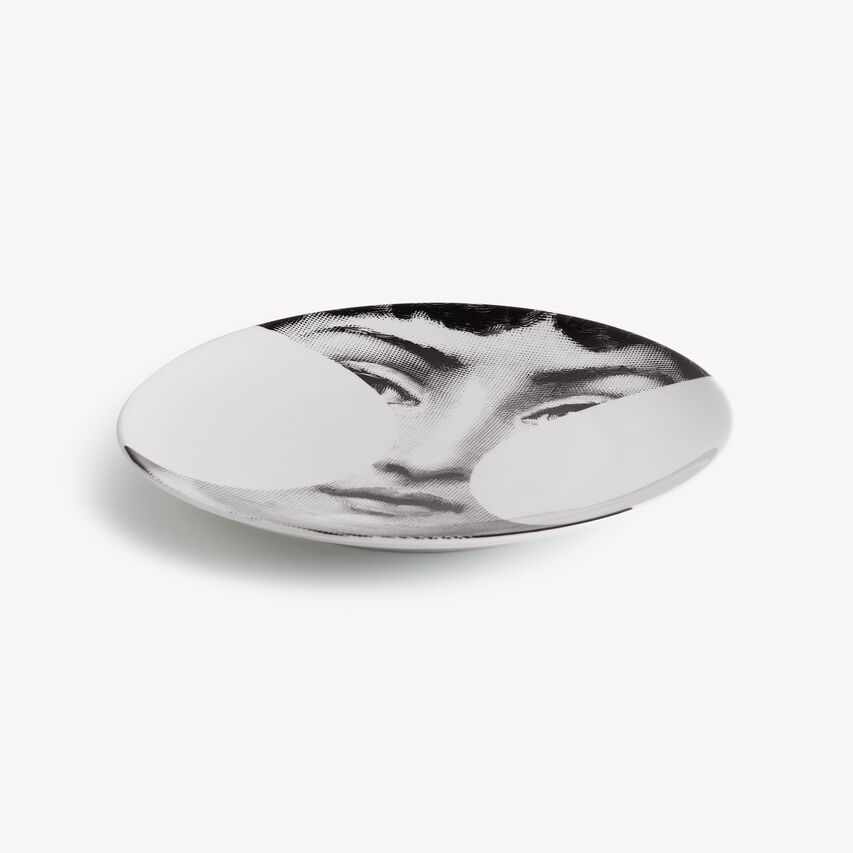 FORNASETTI Wall Plate Tema e Variazioni n.149 White/Black PTV149XFOR23BIA