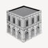 FORNASETTI Cube with drawer Architettura White/Black M03X422FOR23BIA