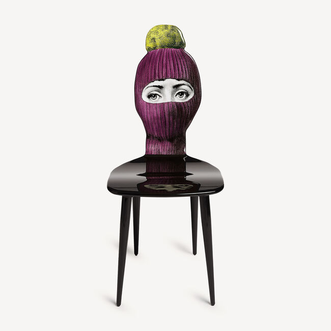 Fornasetti Chair Lux Gstaad In Purple/yellow/black