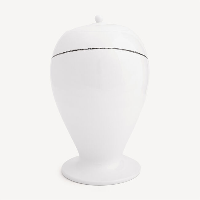 Shop Fornasetti Vase Burlone In White/black