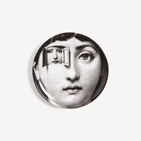 FORNASETTI Coaster Tema e Variazioni n.116 White/Black P17X116FOR21BIA