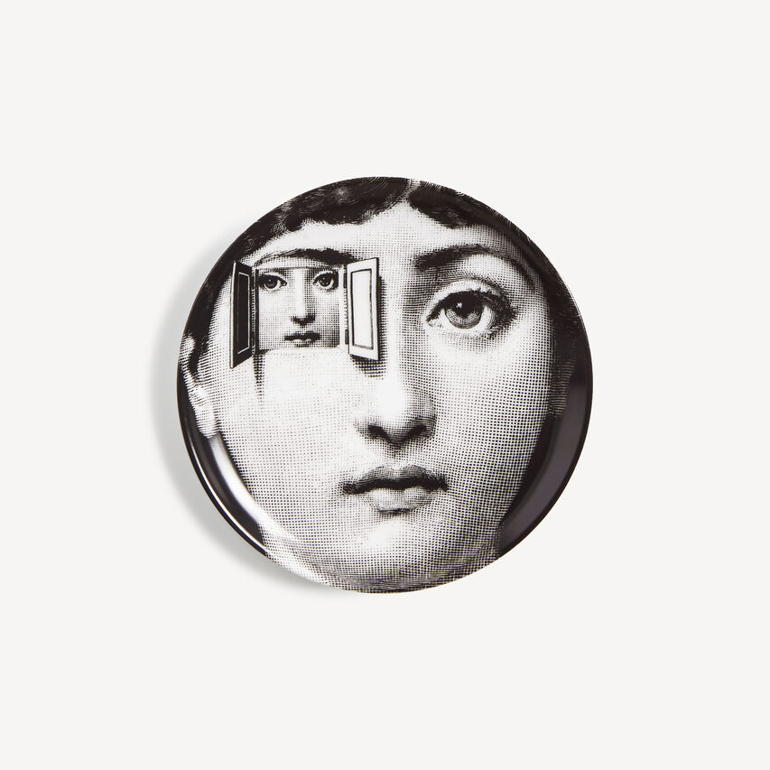 FORNASETTI Coaster Tema e Variazioni n.116 White/Black P17X116FOR21BIA