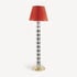 FORNASETTI Conical lampshade in pleated fabric Red PAR030FOR23ROS