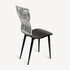 FORNASETTI Chair Capitello Corinzio white/black M28X244FOR21BIA