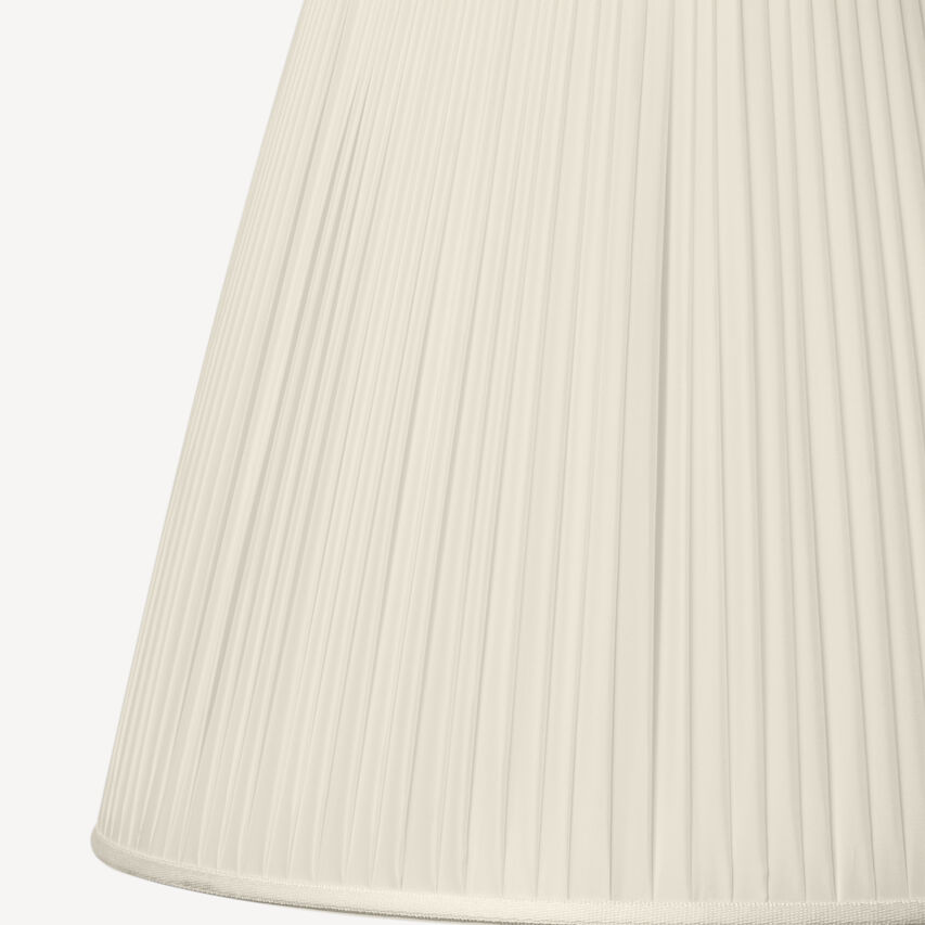 FORNASETTI Conical lampshade in pleated fabric White PAR019FOR23BIA