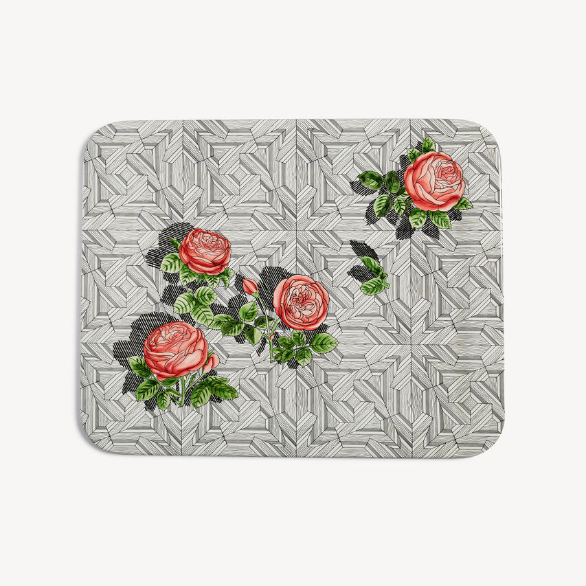 FORNASETTI Tray Musciarabia con rose Multicolour C24Y044FOR23ROS