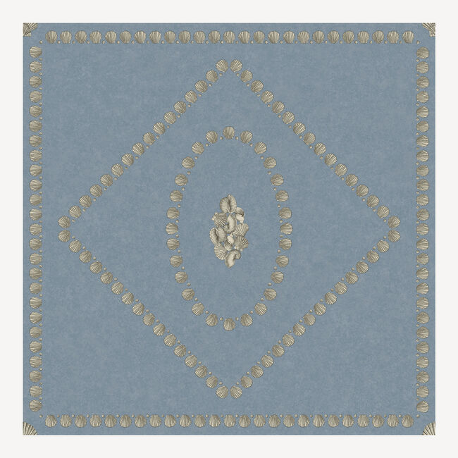 Fornasetti Wallpaper Conchiglie In Blue
