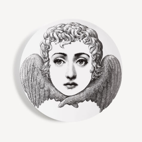 FORNASETTI Wall plate Tema e Variazioni n.267 White/Black PTV267XFOR21BIA