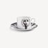 FORNASETTI Tea cup Tema e Variazioni Lampadina white/black P39X301FOR21BIA