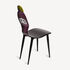 FORNASETTI Chair Lux Gstaad purple/yellow/black M28Y501FOR21VIO