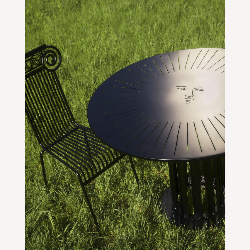 FORNASETTI Outdoor Table Ara Solis Black M21E003FOR22NER