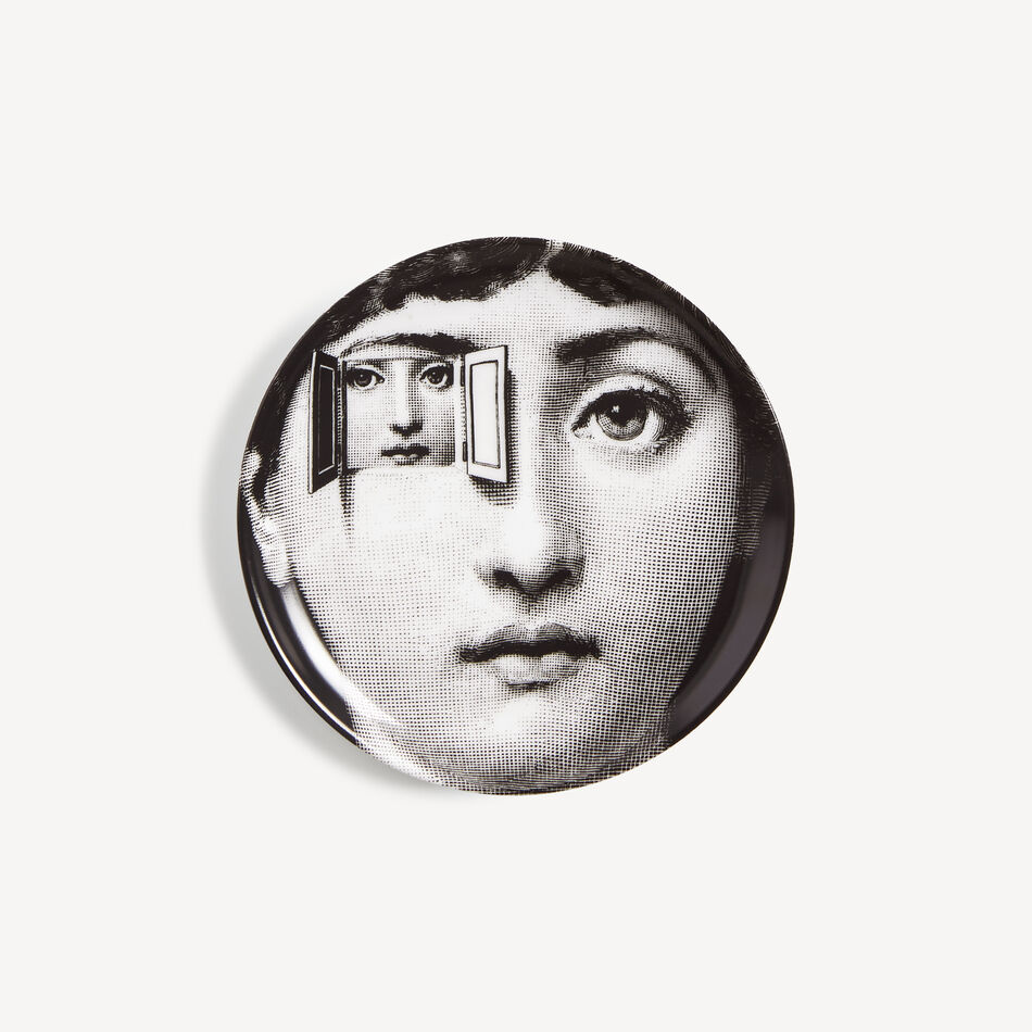 FORNASETTI Decorative holder Tema e Variazioni n.116 White/Black P63X116FOR21BIA